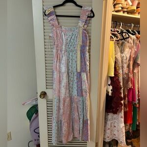 Floral Patchwork Maxi Dress
